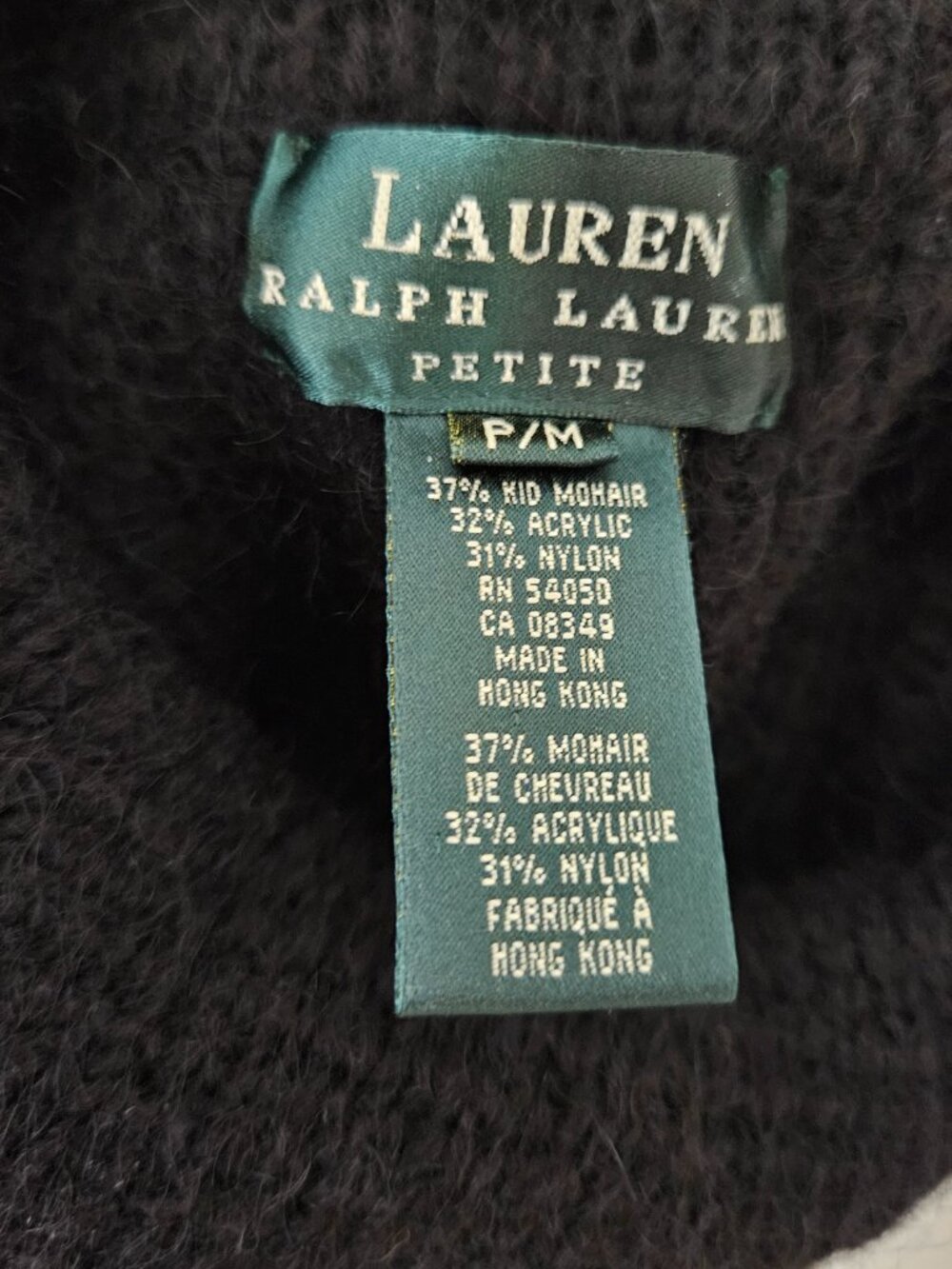 VINTAGE Ralph Lauren Mohair Turtleneck / Cowl Neck Sweater - Picture 10 of 11